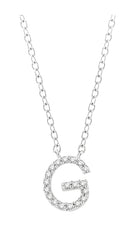 Parkplace Jewelers Block 'G' Initial Diamond Pendant 912F9PPFSPDWG-G