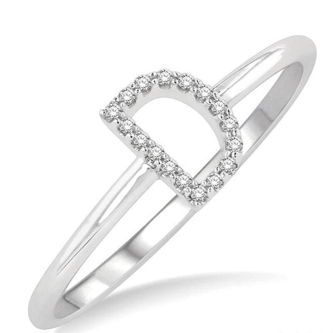 Parkplace Jewelers Block 'D' Initial Diamond Ring 365D9PPTSWG-D