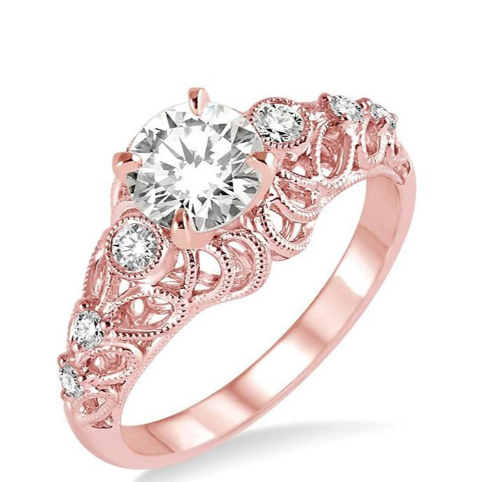 Parkplace Jewelers Round Shape Semi-Mount Diamond Engagement Ring 20868PPFHPG-SM