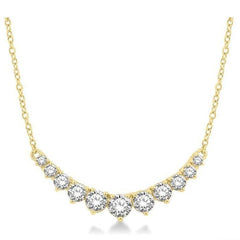 Parkplace Jewelers Graduated Diamond Smile Necklace 991HVPPFGNKYG
