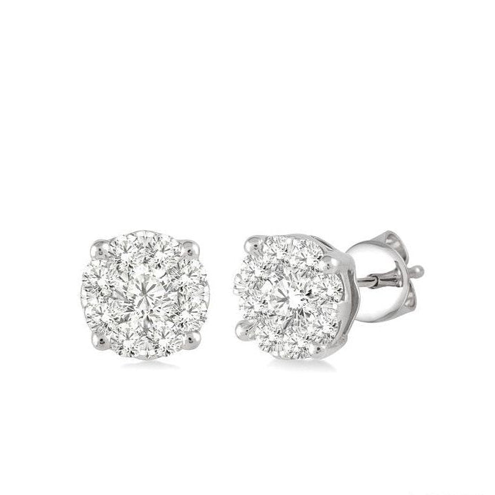 Parkplace Jewelers Round Shape Lovebright Essential Diamond Stud Earrings 91756PPFGERWG