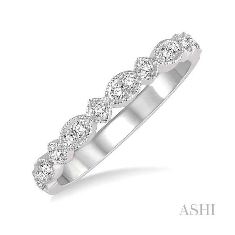 ASHI Stackable Diamond Wedding Band 35857PPFHWG