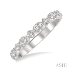 ASHI Stackable Diamond Wedding Band 35857PPFHWG