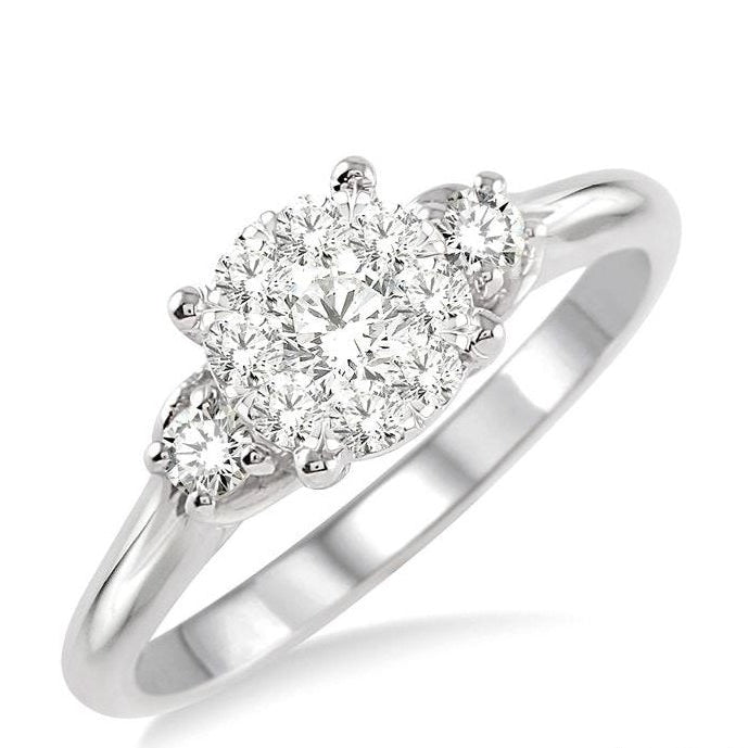 Parkplace Jewelers Round Shape Lovebright Diamond Engagement Ring 19463PPFGWG-LE