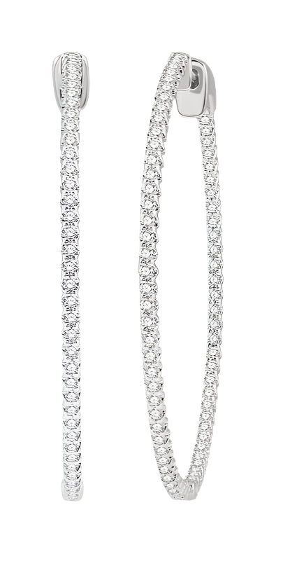 Parkplace Jewelers Inside-Out Diamond Hoop Earrings 628C1PPFGERWG