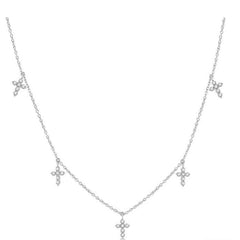 Parkplace Jewelers Cross Diamond Station Necklace 998BUPPFGNKWG