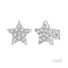 ASHI Star Petite Diamond Fashion Earrings 643A8PPFSERWG