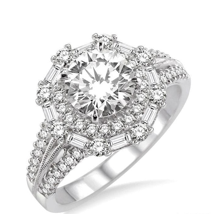 Parkplace Jewelers Round Shape Halo Diamond Engagement Ring 14120PPFVWG-LE-1.30