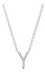 Parkplace Jewelers Block 'Y' Initial Diamond Pendant 912F9PPFSPDWG-Y
