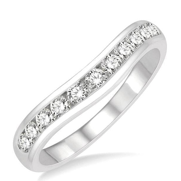 Parkplace Jewelers Curved Diamond Wedding Band 30353PPFGWG