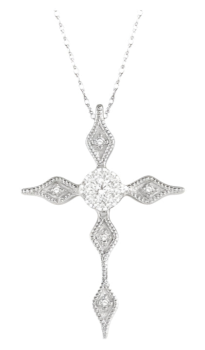 Parkplace Jewelers Cross Lovebright Diamond Fashion Pendant 950B8PPFHPDWG