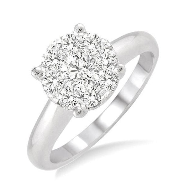Parkplace Jewelers Round Shape Lovebright Essential Diamond Ring 36906PPFHWG