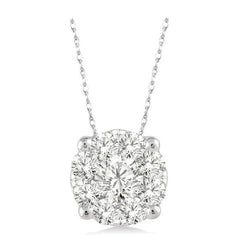Parkplace Jewelers Round Shape Lovebright Essential Diamond Solitaire Pendant 91758PPFHPDWG