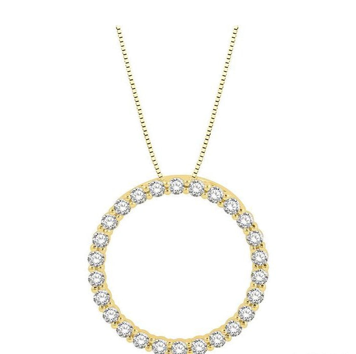Parkplace Jewelers Circle Diamond Pendant 900H2PPFGPDYG