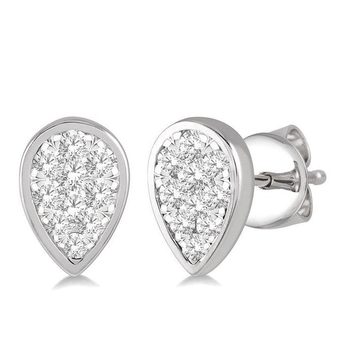 Parkplace Jewelers Pear Shape Lovebright Essential Diamond Stud Earrings 920B3PPFHERWG