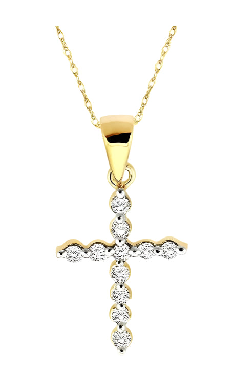 Parkplace Jewelers Cross Petite Diamond Pendant 95238PPFXPD
