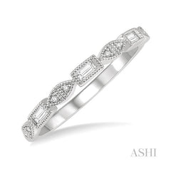 ASHI Stackable Baguette Diamond Fashion Band 33198PPFHWG
