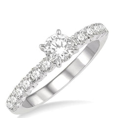 Parkplace Jewelers Round Shape Endless Embrace Semi-Mount Diamond Engagement Ring 241K6PPFHWG-SM