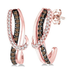 Parkplace Jewelers Champagne Diamond Fashion Half Hoop Earrings 68106PPTSERPG