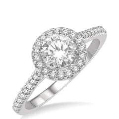 Parkplace Jewelers Round Shape Halo Diamond Engagement Ring 240G4PPFHWG-LE