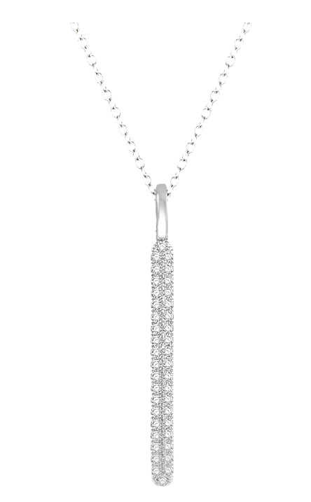 Parkplace Jewelers Vertical Bar Diamond Pendant 620C6PPFGPDWG
