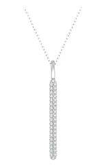 Parkplace Jewelers Vertical Bar Diamond Pendant 620C6PPFGPDWG