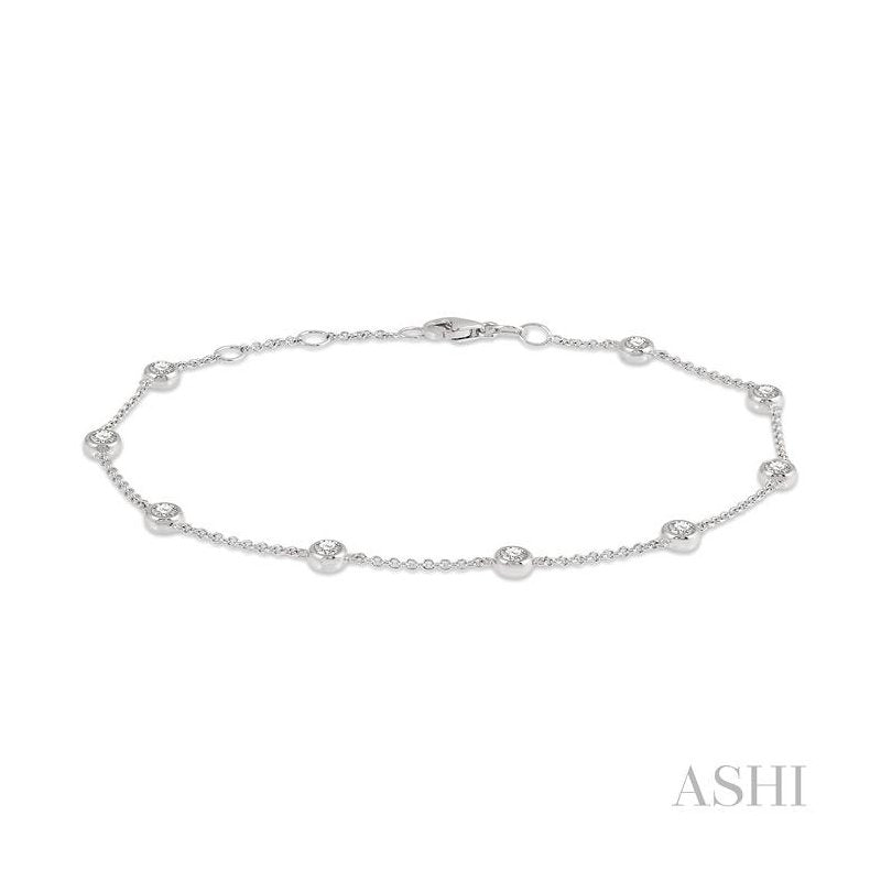 ASHI Diamond Station Chain Bracelet 700CVPPFGWG