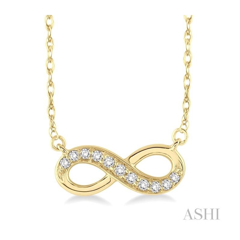 ASHI Infinity Petite Diamond Fashion Pendant 64968PPFXPDYG