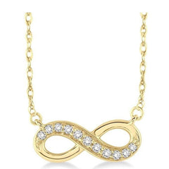 Parkplace Jewelers Infinity Petite Diamond Fashion Pendant 64968PPFXPDYG
