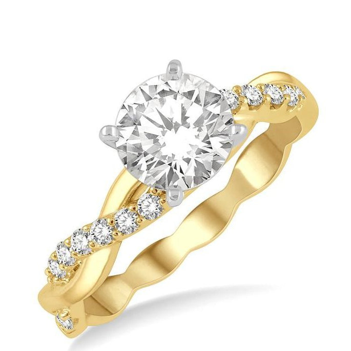 Parkplace Jewelers Round Shape Semi-Mount Diamond Engagement Ring 263J7PPFHYW-SM