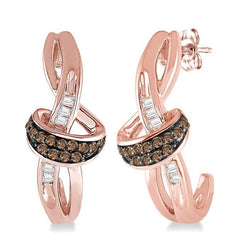 Parkplace Jewelers Champagne Diamond Fashion Half Hoop Earrings 68068PPTXERPG