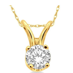 Parkplace Jewelers Round Shape Diamond Solitaire Pendant 90128PPFNPD