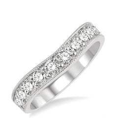 Parkplace Jewelers Curved Diamond Wedding Band 30361PPFGWG