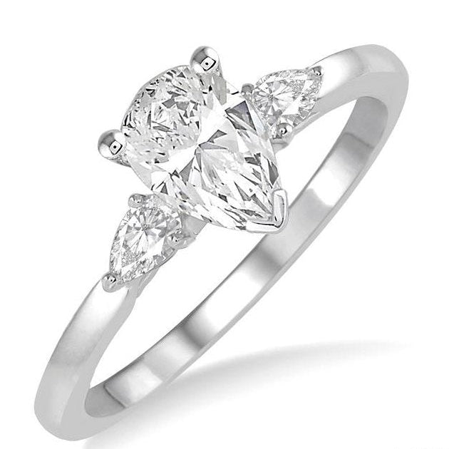 Parkplace Jewelers Pear Shape Diamond Engagement Ring 255L2PPFHWG-LE-PR