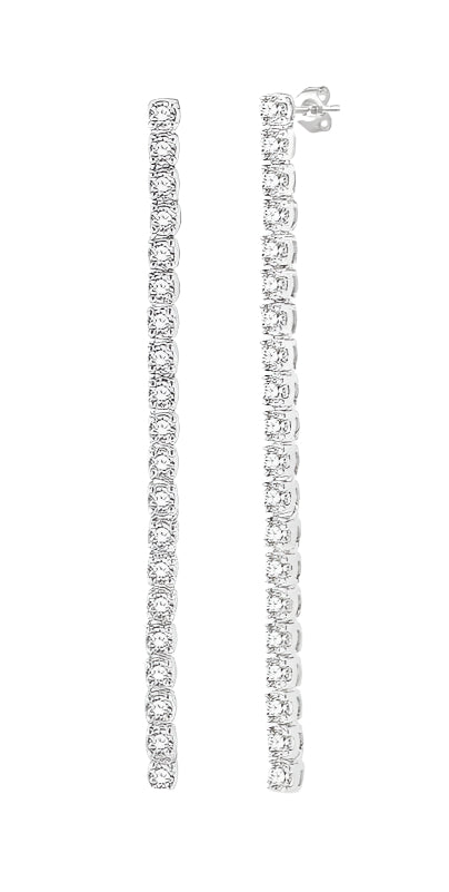 Parkplace Jewelers Diamond Tennis Long Earrings 993J1PPFGERWG
