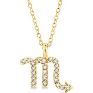 Parkplace Jewelers Scorpio Zodiac Diamond Pendant 635Y8PPTSPDYG-SCOR