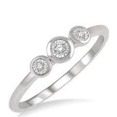 Parkplace Jewelers Stackable Round Shape Past Present & Future Diamond Promise Ring 11459PPTXWG