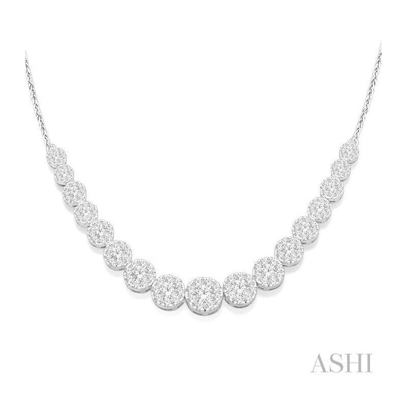 ASHI Lovebright Essential Diamond Smile Necklace 99363PPFVNKWG