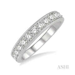 ASHI Diamond Wedding Band 33332PPFGWG