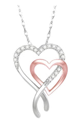 Parkplace Jewelers Double Heart Shape Diamond Fashion Pendant 93948PPTSPDWP