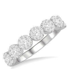 Parkplace Jewelers Round Shape 7 Stone Lovebright Essential Diamond Wedding Band 152D3PPFGWG