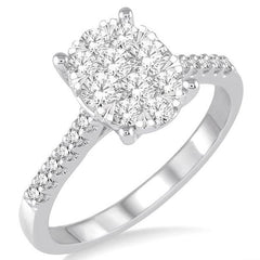 Parkplace Jewelers Oval Shape Lovebright Diamond Engagement Ring 149C2PPFVWG