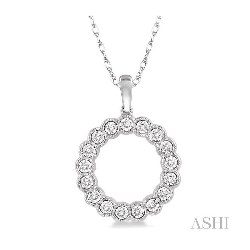ASHI Circle Diamond Fashion Pendant 94998PPTSPDWG