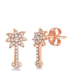 Parkplace Jewelers Palm Tree Diamond Fashion Earrings 63716PPFXERPG