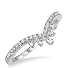 Parkplace Jewelers Chevron Diamond Wedding Band 30196PPFHWG