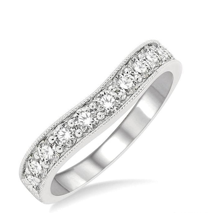Parkplace Jewelers Curved Diamond Wedding Band 30362PPFGWG