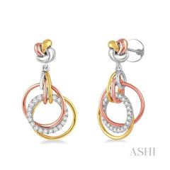 ASHI Circle Diamond Fashion Earrings 64995PPFNER3T