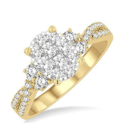 Parkplace Jewelers Oval Shape Lovebright Diamond Engagement Ring 120G2PPFGYW