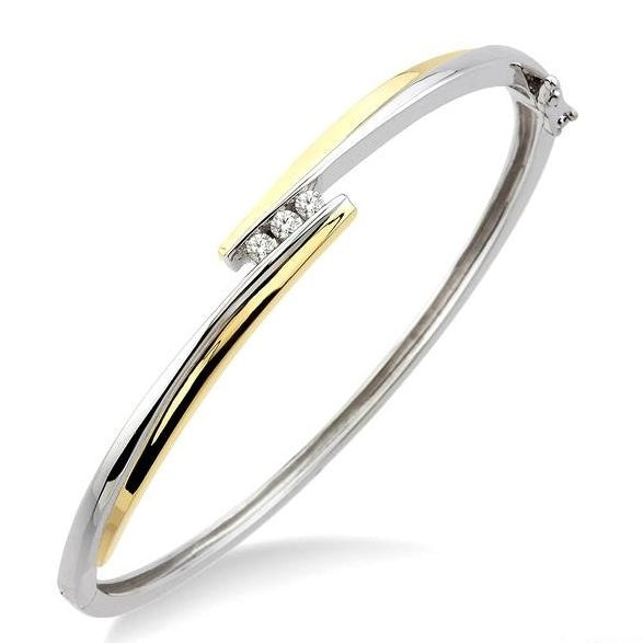 Parkplace Jewelers 3 Stone Channel Set Diamond Bangle 79688PPFN