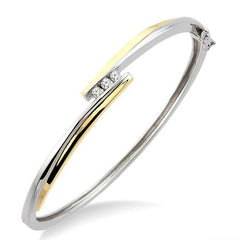 Parkplace Jewelers 3 Stone Channel Set Diamond Bangle 79688PPFN